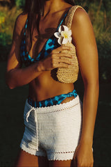 Scottie Shorts in White Crochet / Skatie Discount
