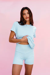 Baby Ribbed Bike Short in Baby / Skatie US