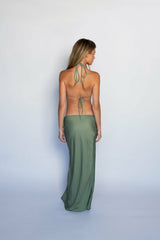 Juliette Skirt Satin in Meadow / Skatie Outlets