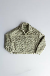 Quilted Bomber Jacket in Daisy / Skatie Discount
