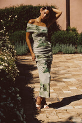 Caroline Maxi Dress Mesh in Sardinia / Skatie Sale
