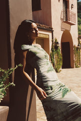 Caroline Maxi Dress Mesh in Sardinia / Skatie Sale