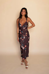 Sabrina Midi Dress Satin in Valley / Skatie Online Shop