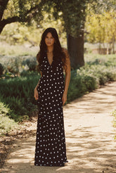 Goldie Maxi Dress Satin in Gidget / Skatie Outlets