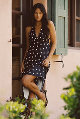 Goldie Maxi Dress Satin in Gidget / Skatie Outlets