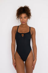 The Nikki One Piece Bathing Suit in Black / Skatie US