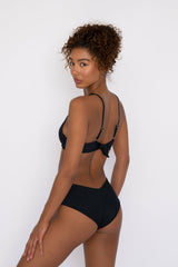 Shayla Bikini Bottom in Black / Skatie Discount