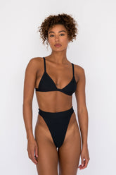 Kourtney Bikini Top in Black / Skatie Sale