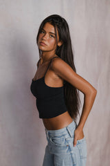 Mila Top Jersey in Black / Skatie Online Shop