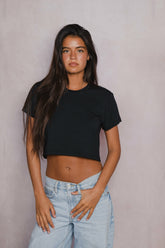 Boyfriend Tee Jersey in Black / Skatie US