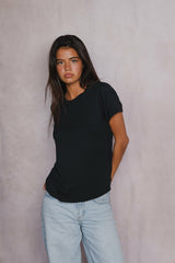 Bestie Tee Jersey in Black / Skatie Discount