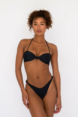 Lyndi Bikini Top in Black / Skatie Online Shop