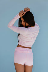 Kylie Cardigan Baby Ribbed in Bubblegum / Skatie Discount