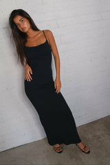 Samantha Maxi Dress Jersey in Black / Skatie Sale