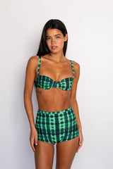 High Waist Bardot Bottom in Reggae / Skatie Outlets