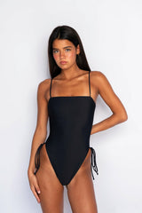 The Raye One Piece Bathing Suit in Black / Skatie Online