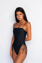 The Raye One Piece Bathing Suit in Black / Skatie Online