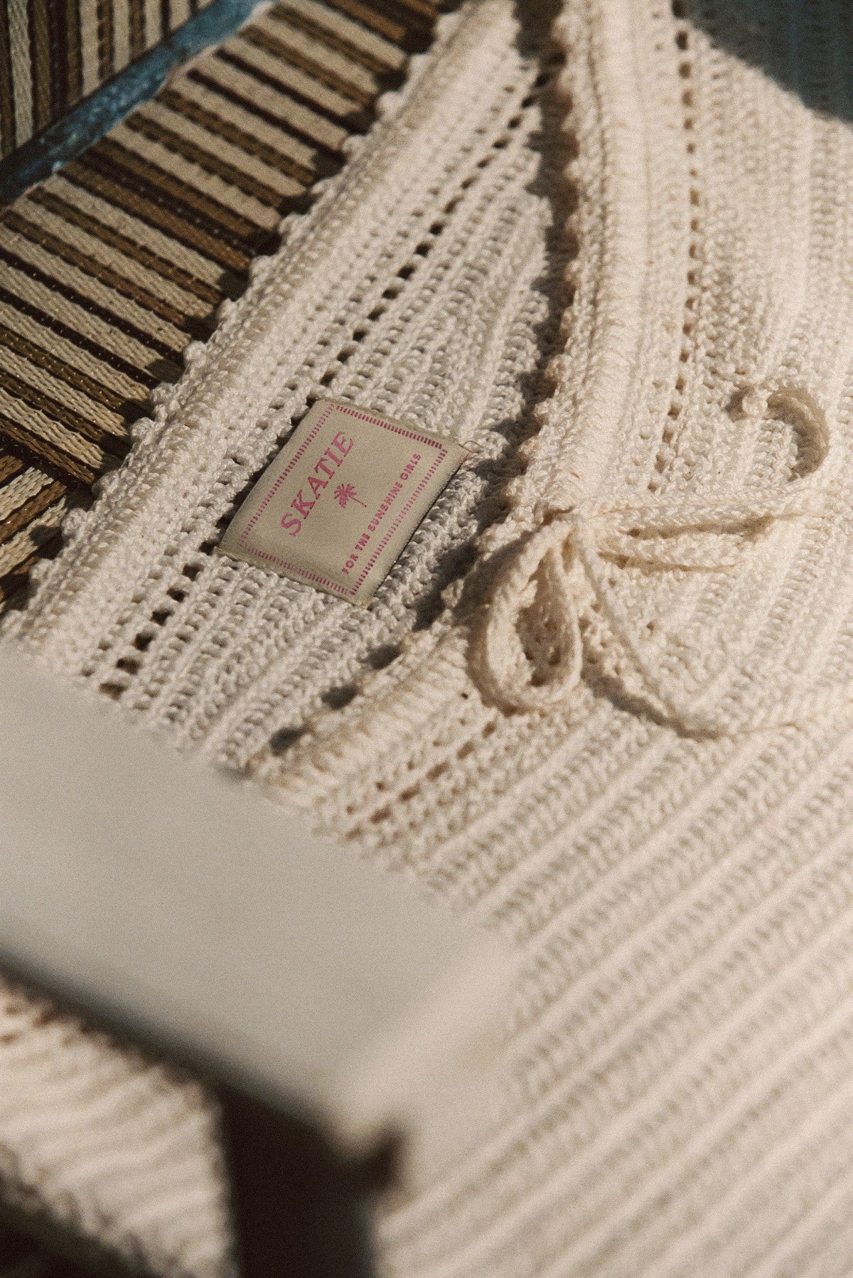 Scottie Shorts in White Crochet / Skatie Discount