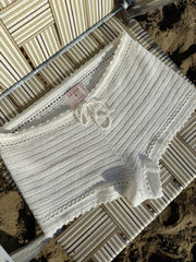 Scottie Shorts in White Crochet / Skatie Discount