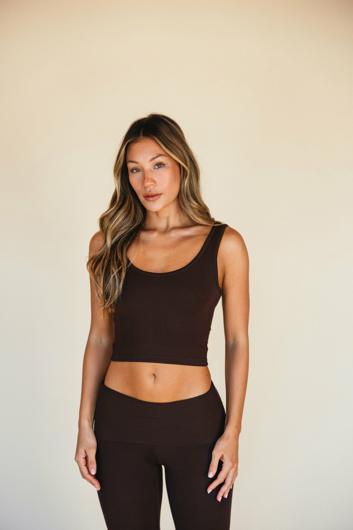 Stephanie Tank Baby Ribbed in Toasted / Skatie Online Shop