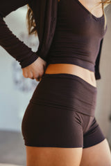 Cozy Short Baby Ribbed in Toasted / Skatie Online Shop