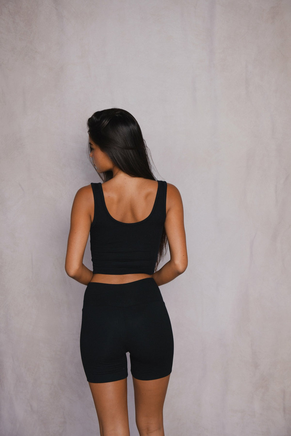 Baby Ribbed Bike Short in Black / Skatie Sale