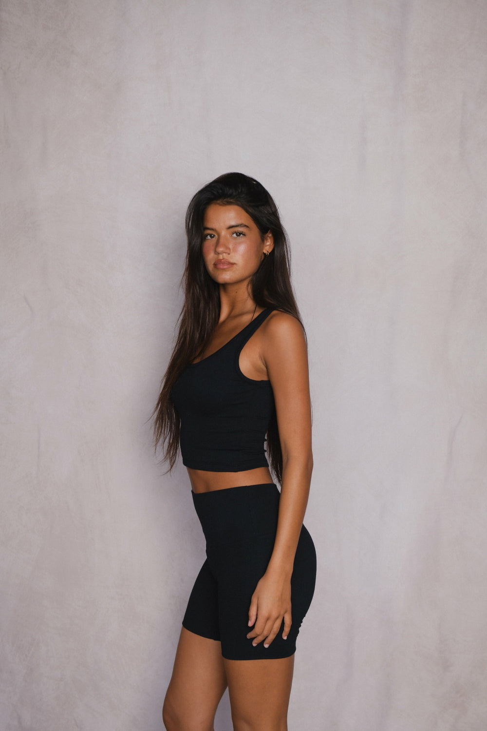 Baby Ribbed Bike Short in Black / Skatie Sale