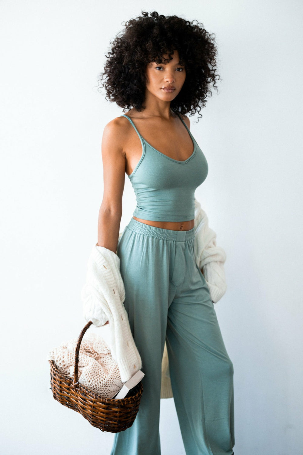 James Boxer Pants Jersey in Sage / Skatie Sale