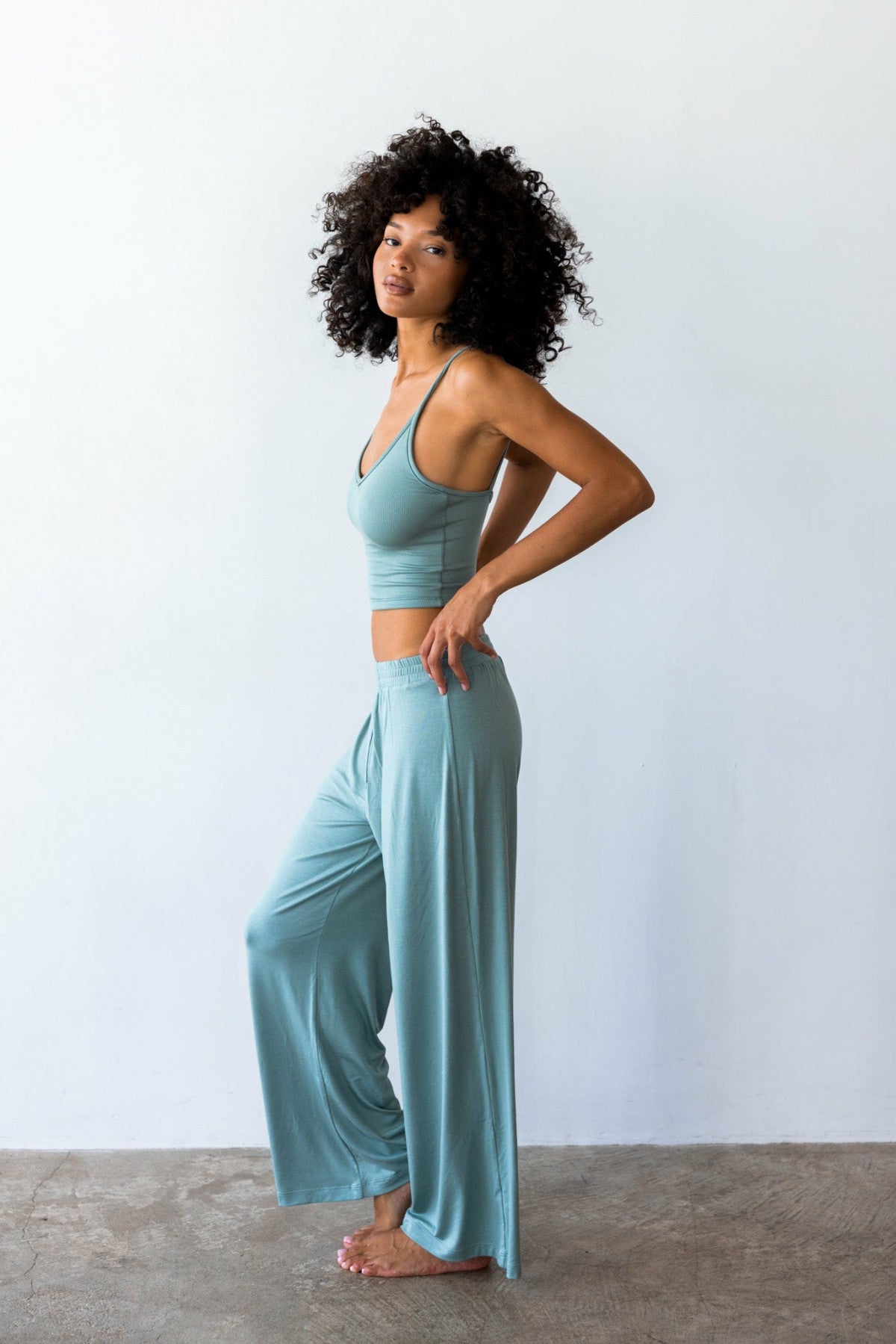 James Boxer Pants Jersey in Sage / Skatie Sale