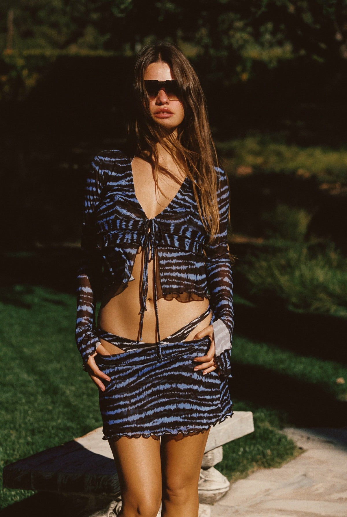 Robyn Skirt Mesh in Lynx / Skatie Sale
