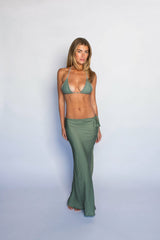 Juliette Skirt Satin in Meadow / Skatie Outlets