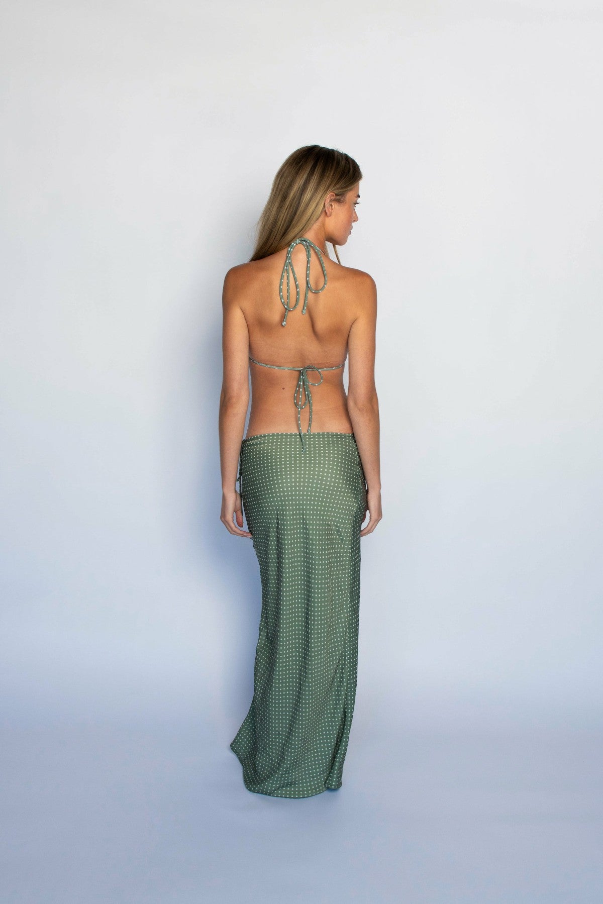 Juliette Skirt Satin in Meadow / Skatie Outlets