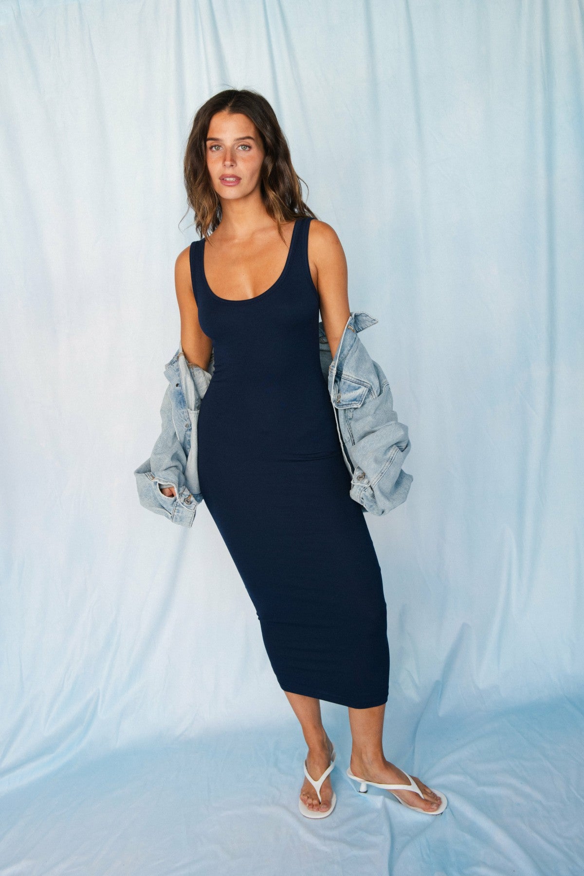 Alex Dress Ribbed in Twilight / Skatie Online