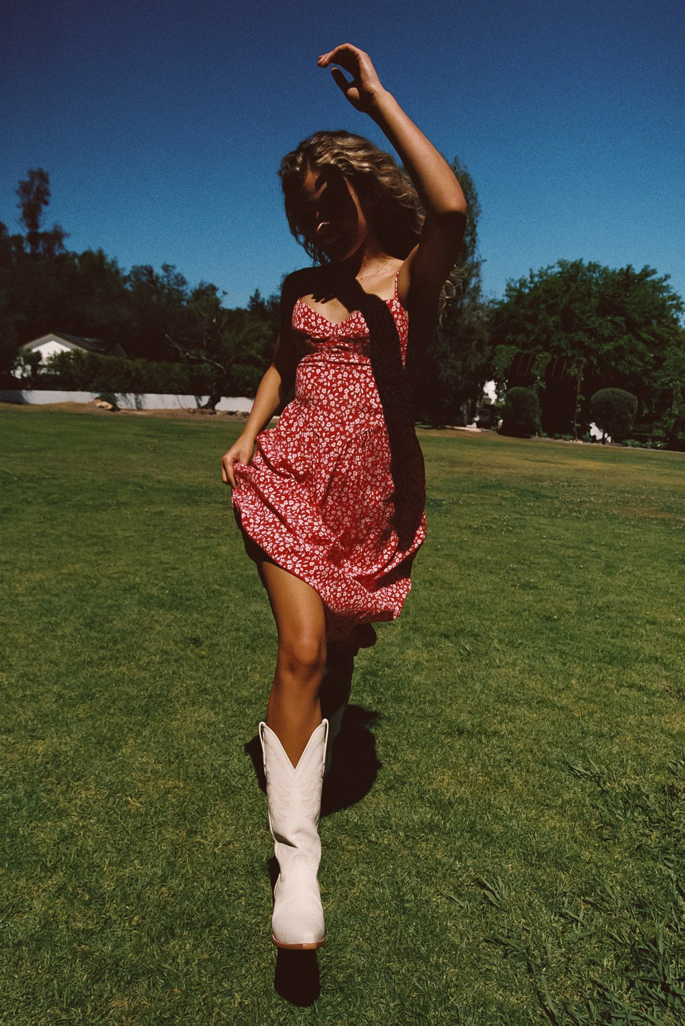Aurora Midi Dress in Corvette / Skatie US