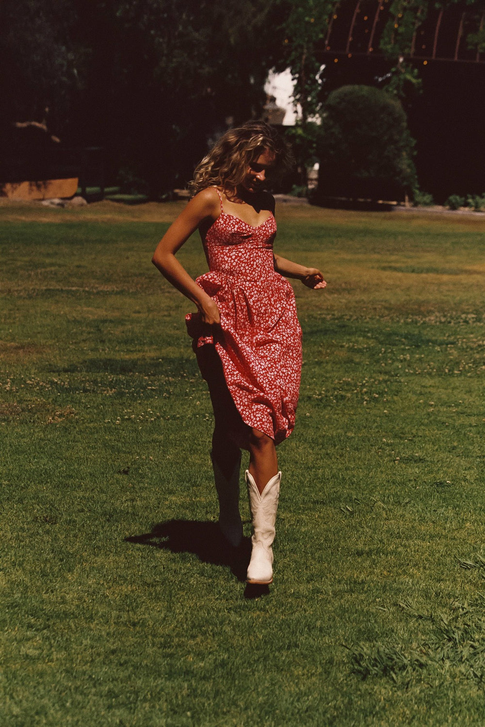 Aurora Midi Dress in Corvette / Skatie US