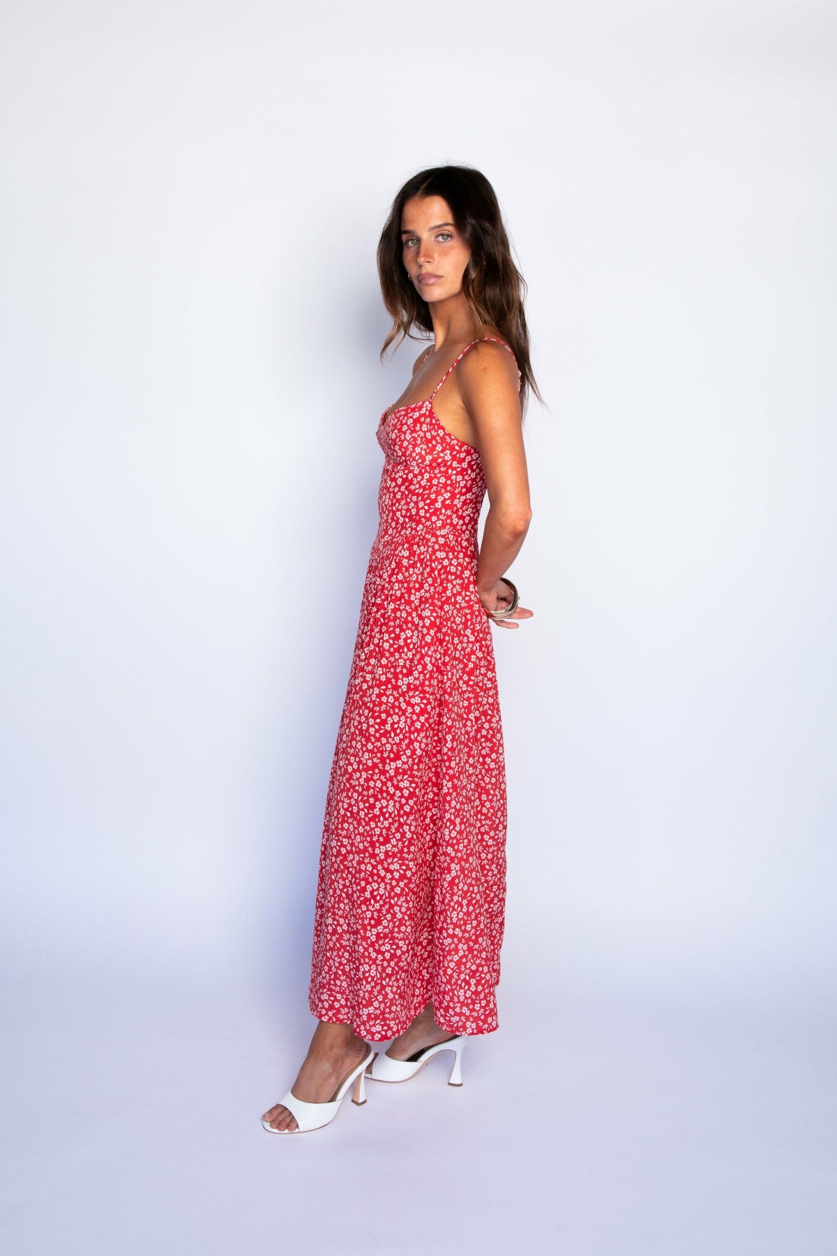 Aurora Midi Dress in Corvette / Skatie US