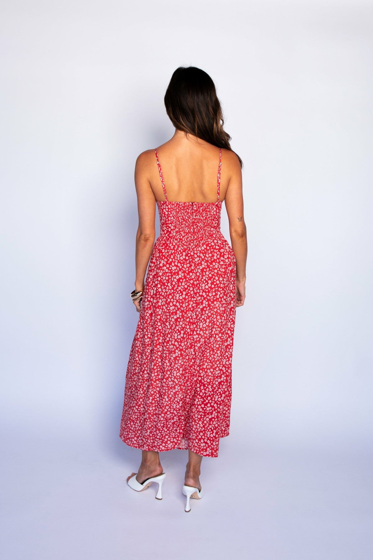 Aurora Midi Dress in Corvette / Skatie US