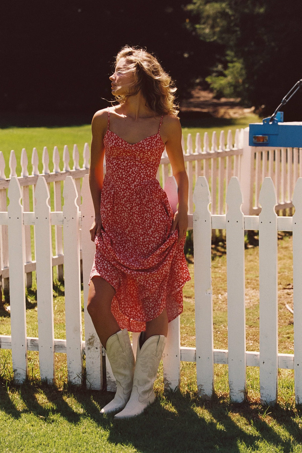 Aurora Midi Dress in Corvette / Skatie US