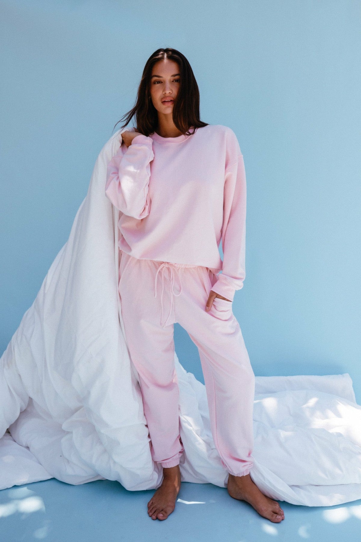 CLOUDLUX Chris Crewneck in Bubblegum / Skatie US