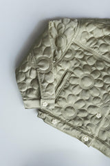 Quilted Bomber Jacket in Daisy / Skatie Discount