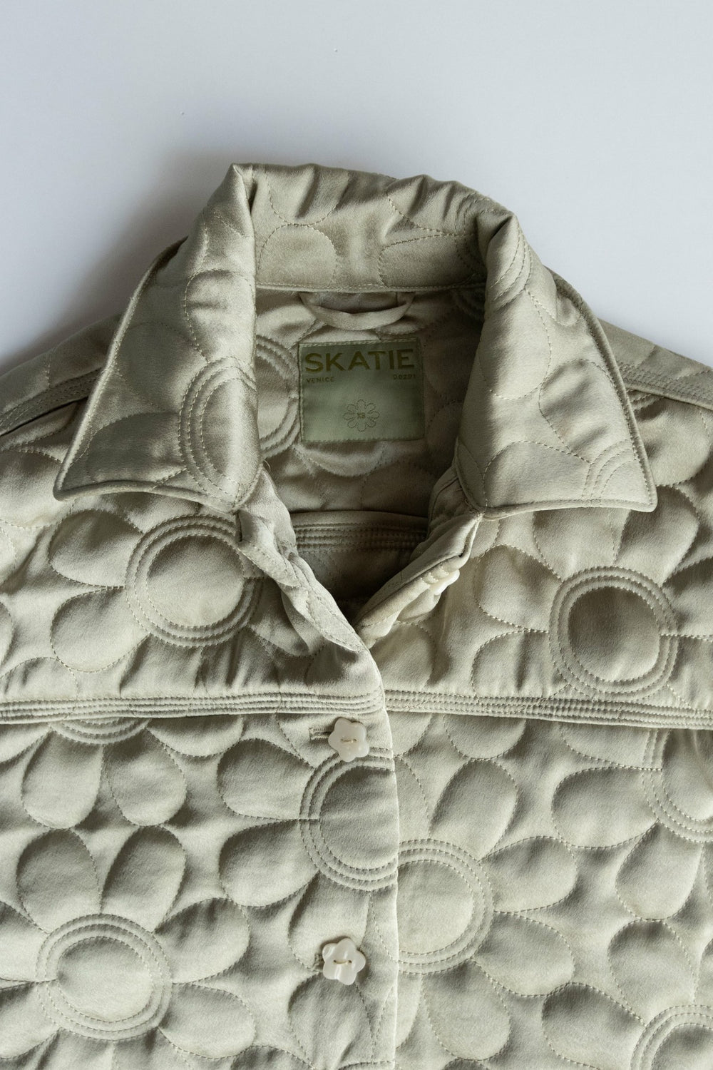 Quilted Bomber Jacket in Daisy / Skatie Discount