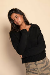 Preppy Sweater in Black / Skatie Sale