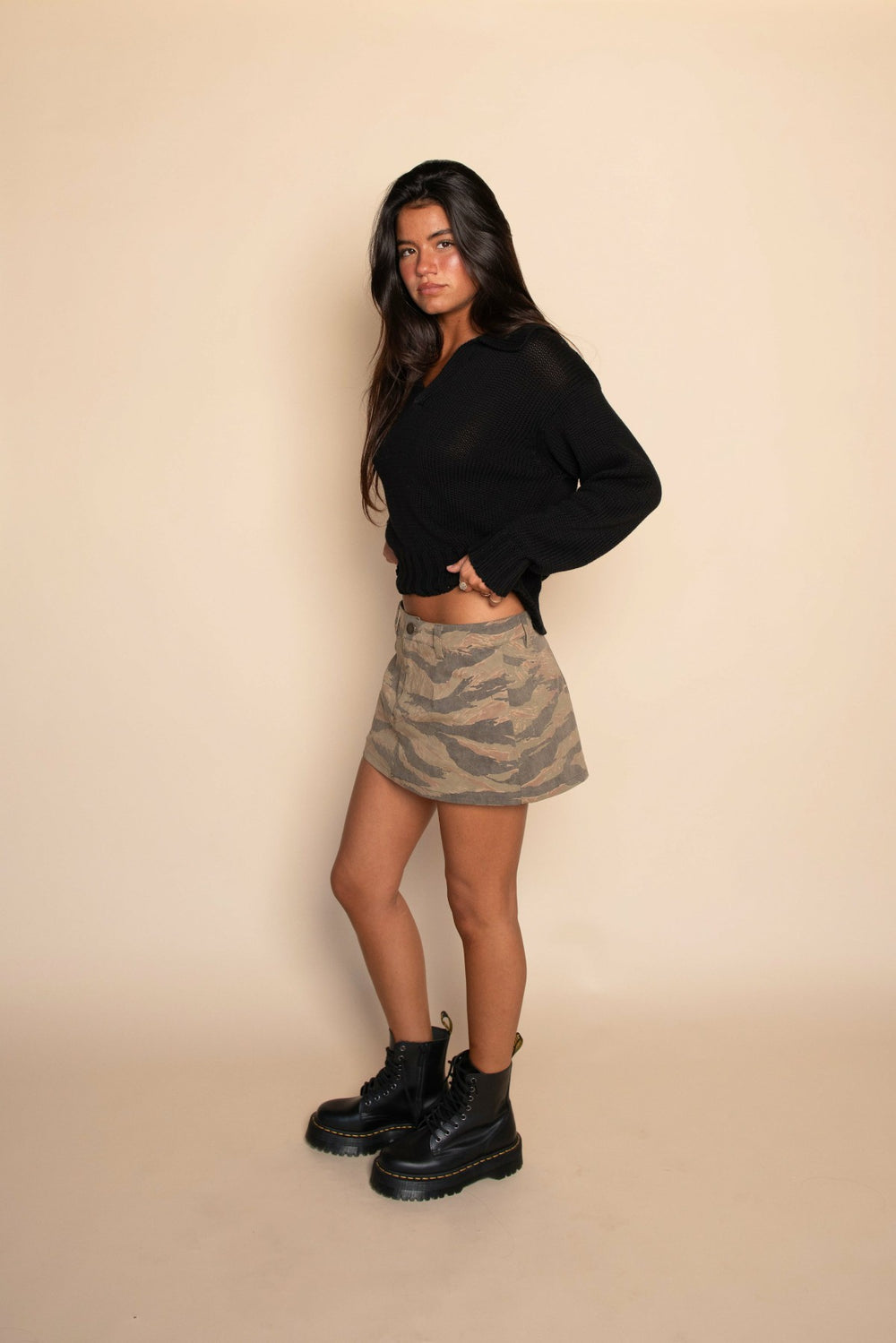 Preppy Sweater in Black / Skatie Sale