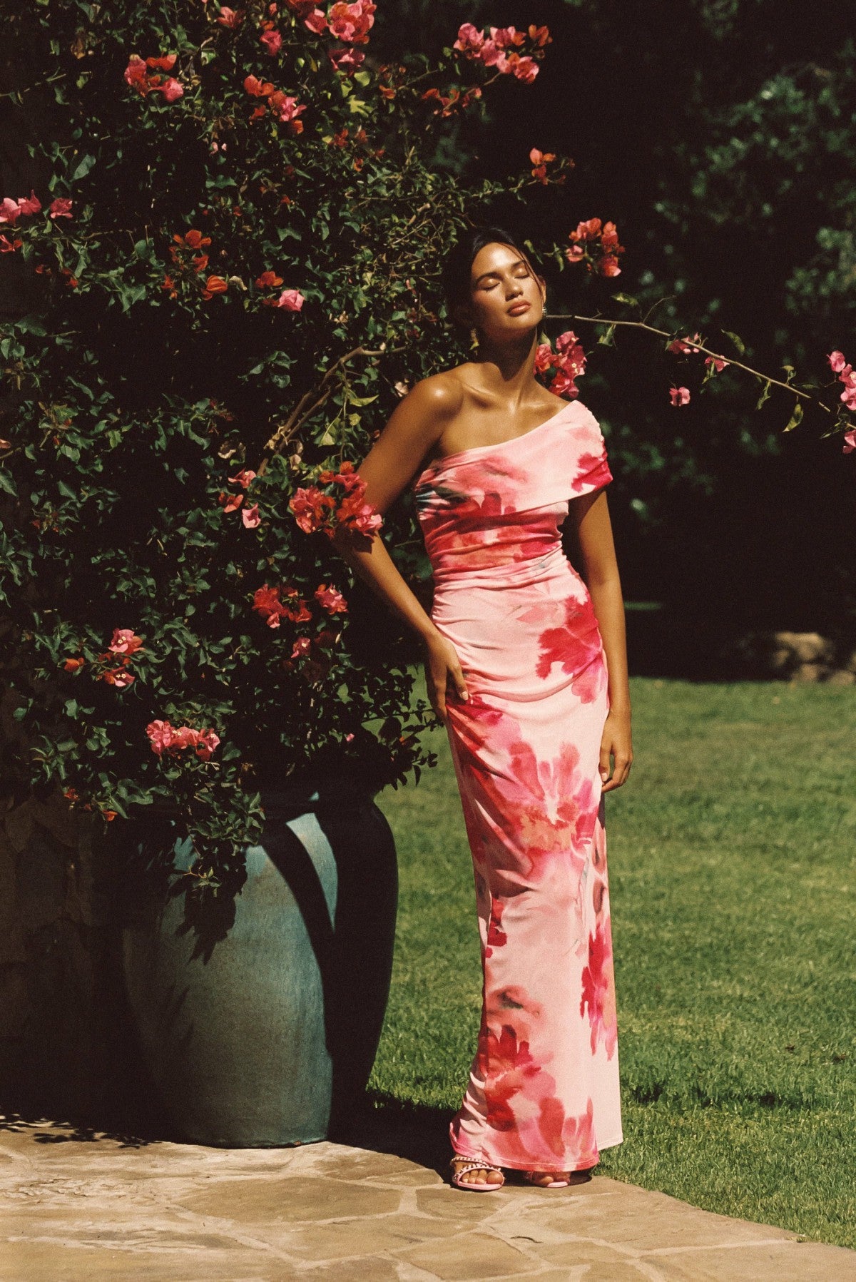 Caroline Maxi Dress Mesh in Como / Skatie Discount