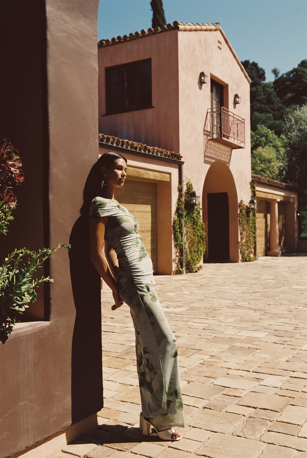 Caroline Maxi Dress Mesh in Sardinia / Skatie Sale