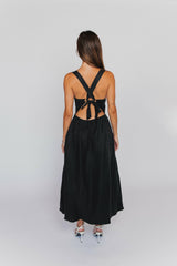 Heidi Dress in Black Linen / Skatie Online