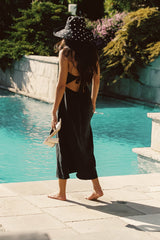 Heidi Dress in Black Linen / Skatie Online