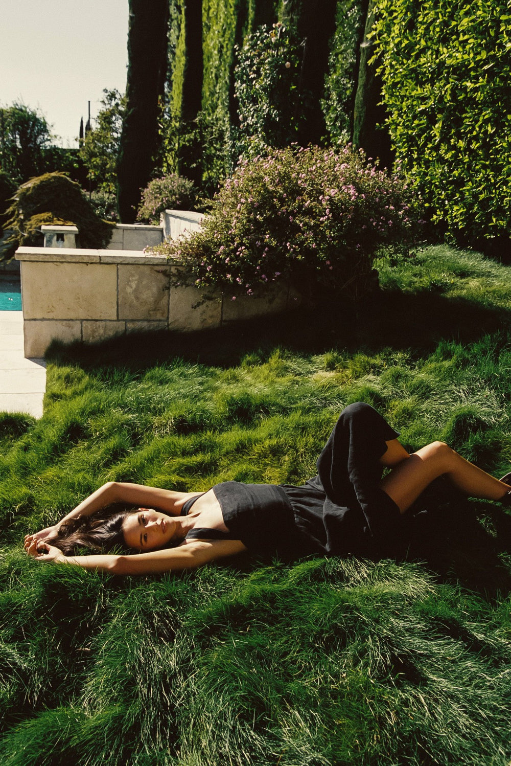 Heidi Dress in Black Linen / Skatie Online