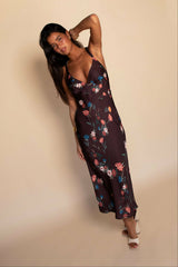 Sabrina Midi Dress Satin in Valley / Skatie Online Shop