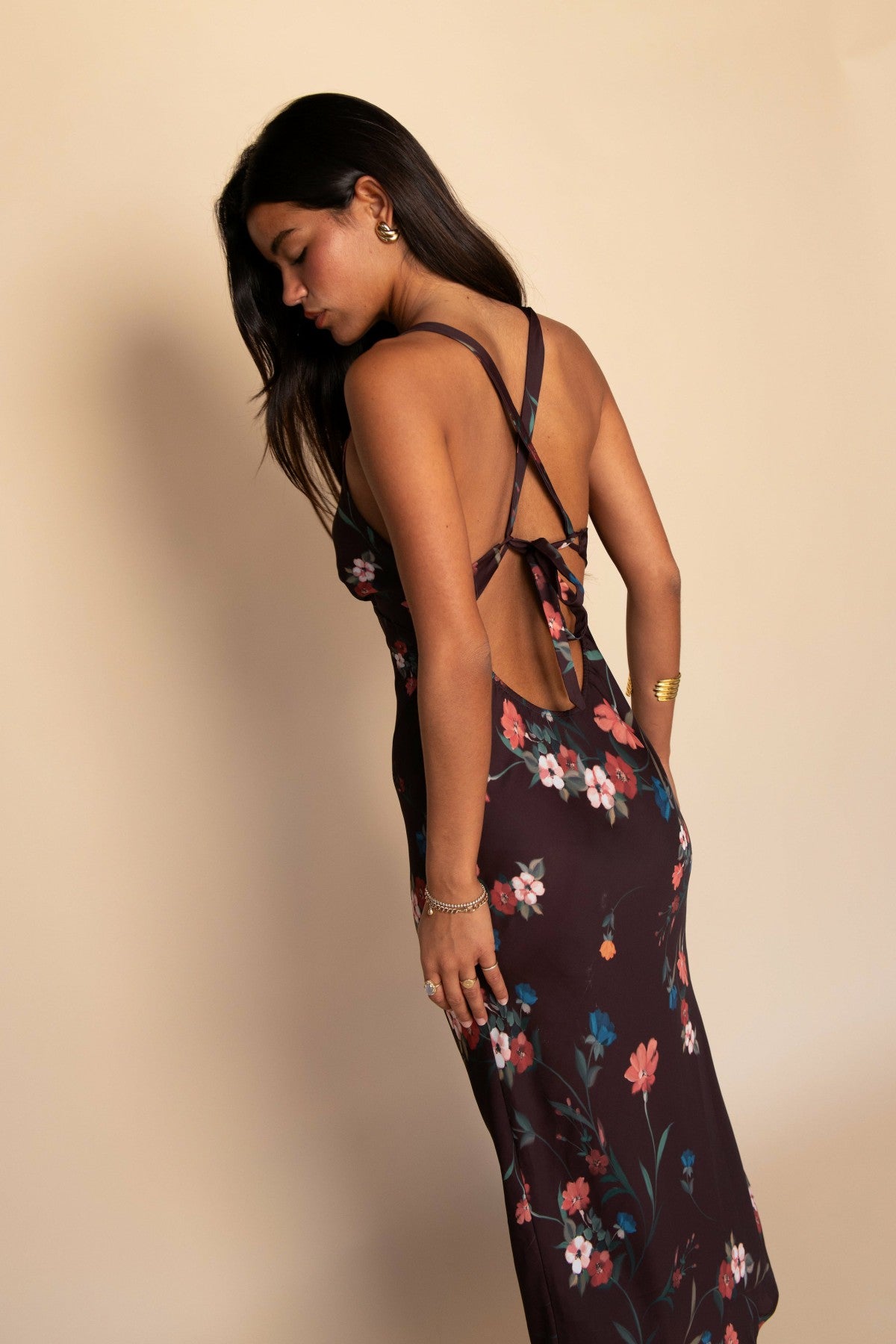 Sabrina Midi Dress Satin in Valley / Skatie Online Shop